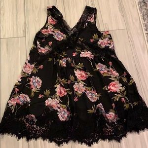Umgee sheer floral lace dress